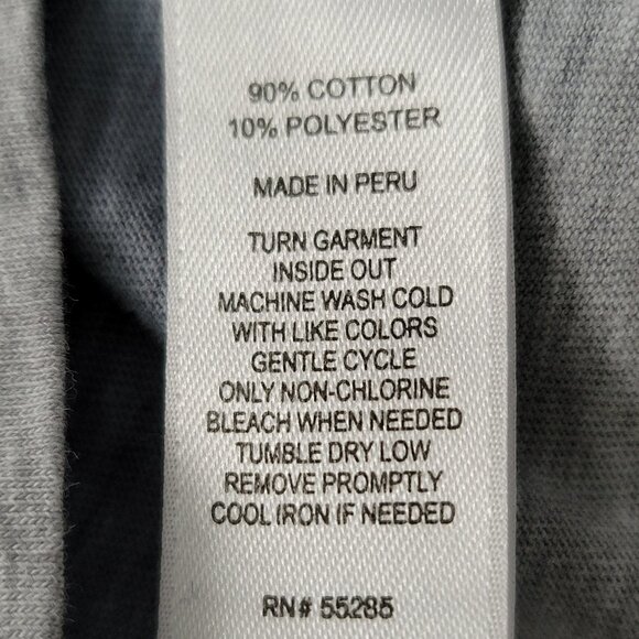 Men's Express V-Neck Blue Verigated T-shirt Large Soft - Picture 8 of 8